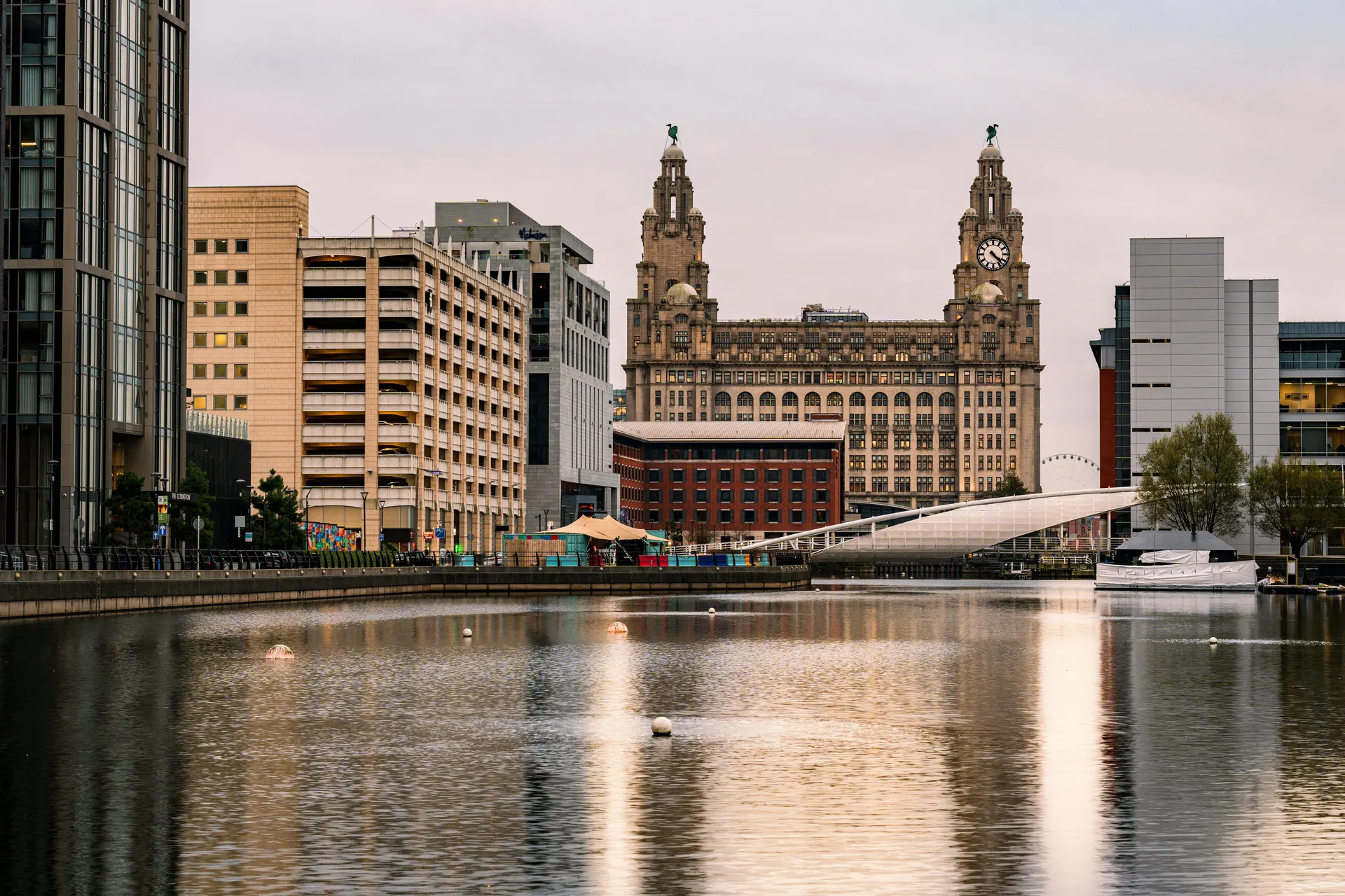 Liverpool waterfront and city streets